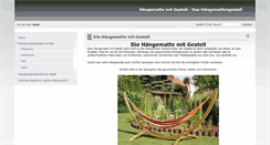 Desktop Screenshot of haengematten-gestell.com