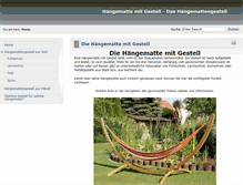 Tablet Screenshot of haengematten-gestell.com